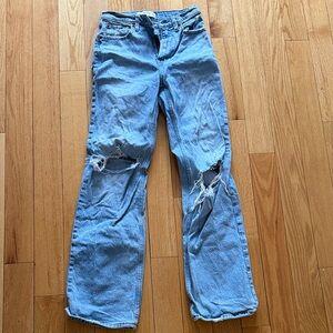 Abercrombie Blue Women's Jeans 90’s relaxed Jean, high rise